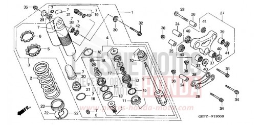 COUSSIN ARRIERE CR80RB2 de 2002